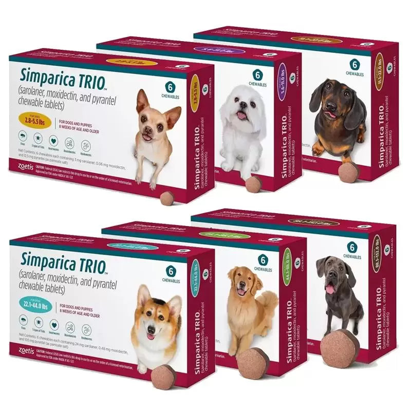 Simparica Trio Chewable Tablet for Dogs